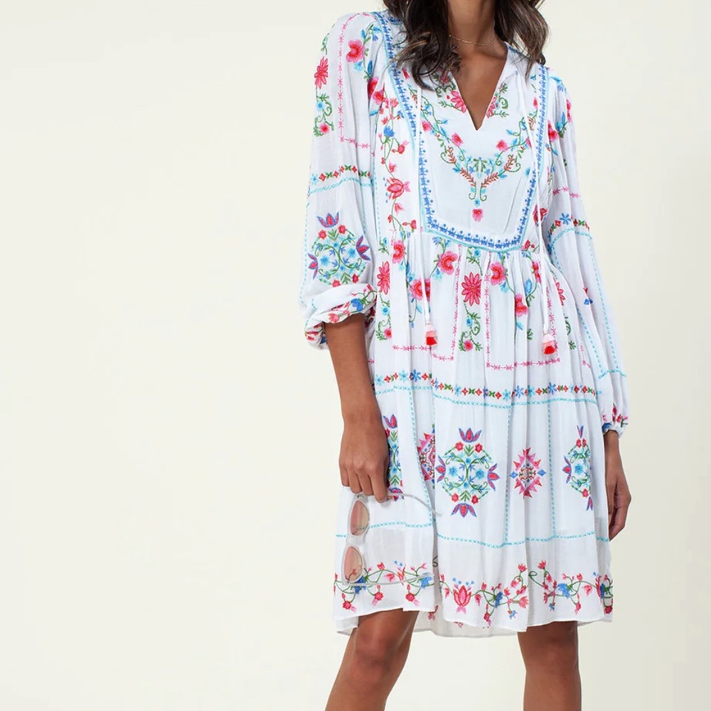 🆕 Hale Bob Hulya Embroidered Dress XL